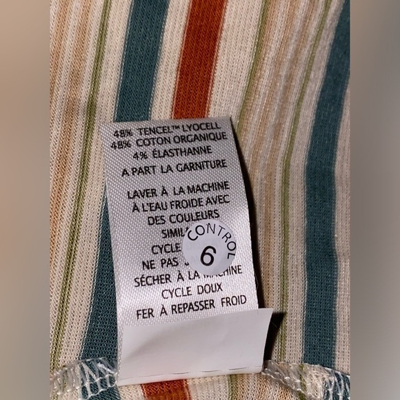 NEW Toad & Co Windmere II Striped Organic Cotton Mini Dress Women L Beachy - Picture 6 of 8